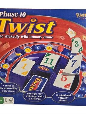 Phase 10 Twist - The Wicked Wild Rummy Game 2009 Fundex **COMPLETE**